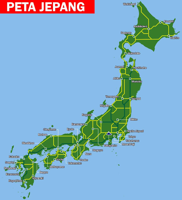 Peta Negara Jepang