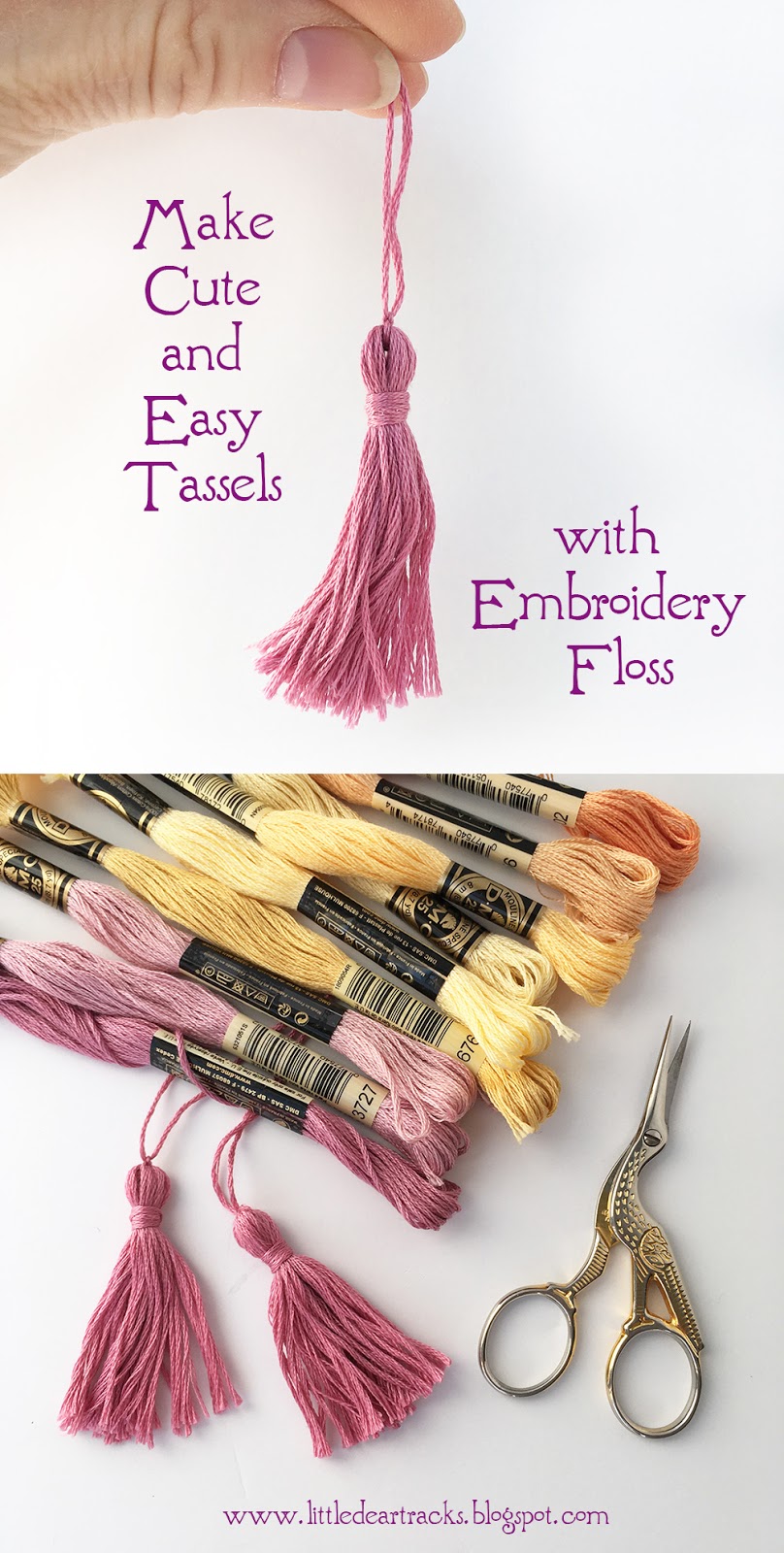 Embroidery Floss Tassels little dear tracks Bloglovin’