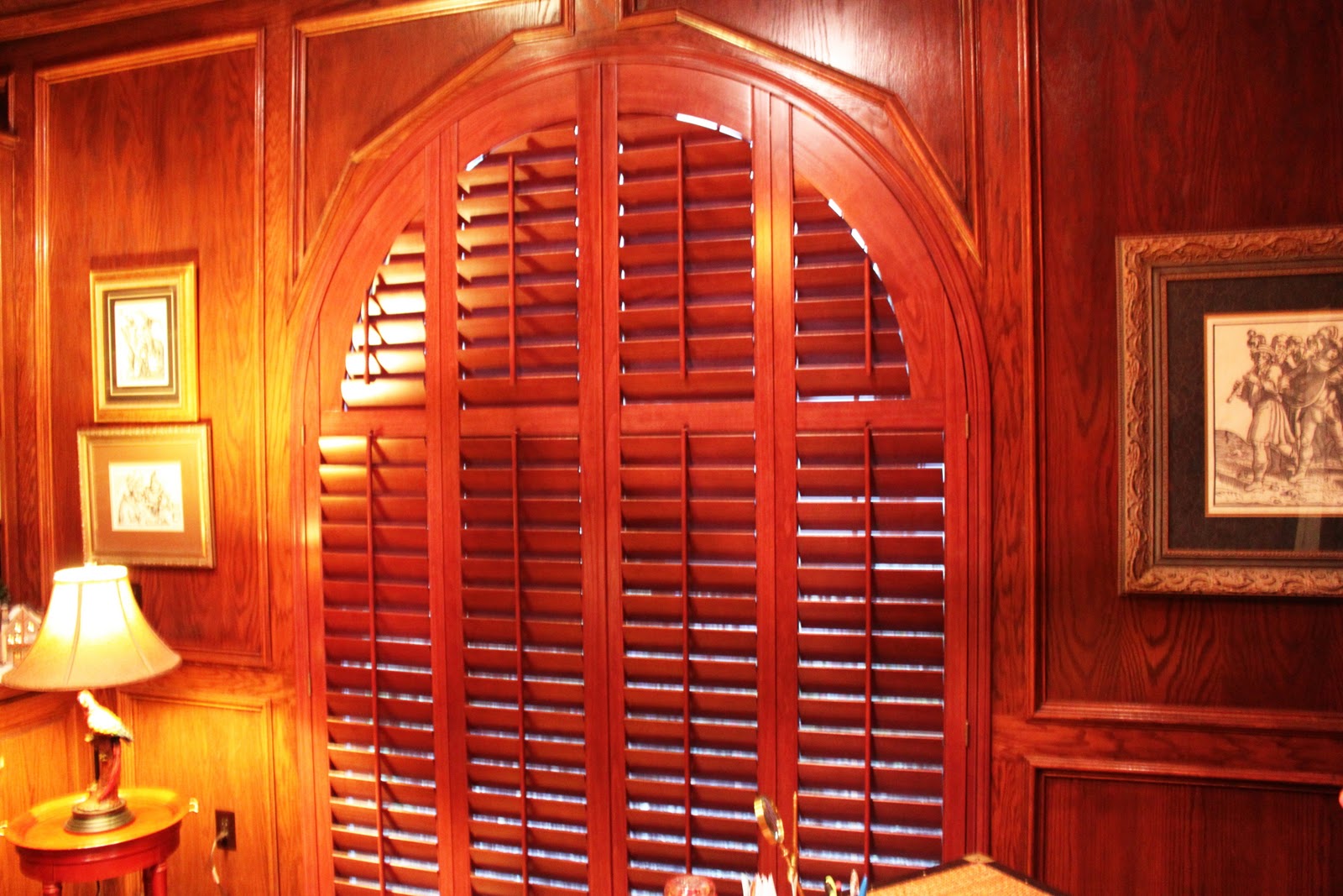 Trinity Uptown Window Coverings Custom Shutters Arched Bifold Shutters