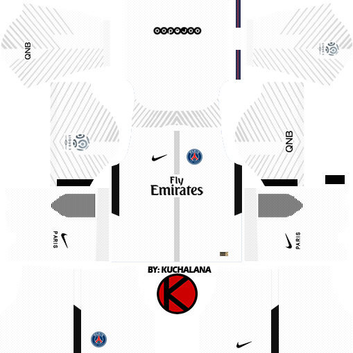 Paris Saint-Germain (PSG) kits 2017/2018 - Dream League Soccer - Kuchalana
