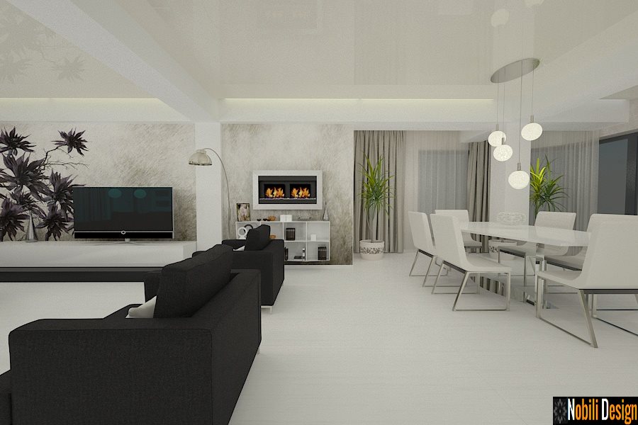 Design interior casa moderna cu etaj in Buzau | Firma arhitectura amenajari interioare Buzau.