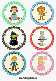 cupcake toppers wizard oz printable free