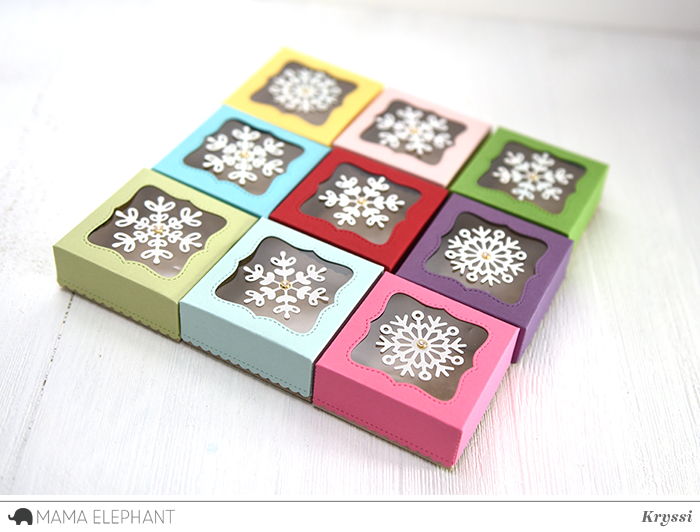 Mama Elephant Scallop Square Box  ̹ ˻