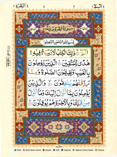 Quran Collection: Al-Quran Al-Kareem - Color Coded Tajweed Rules (13