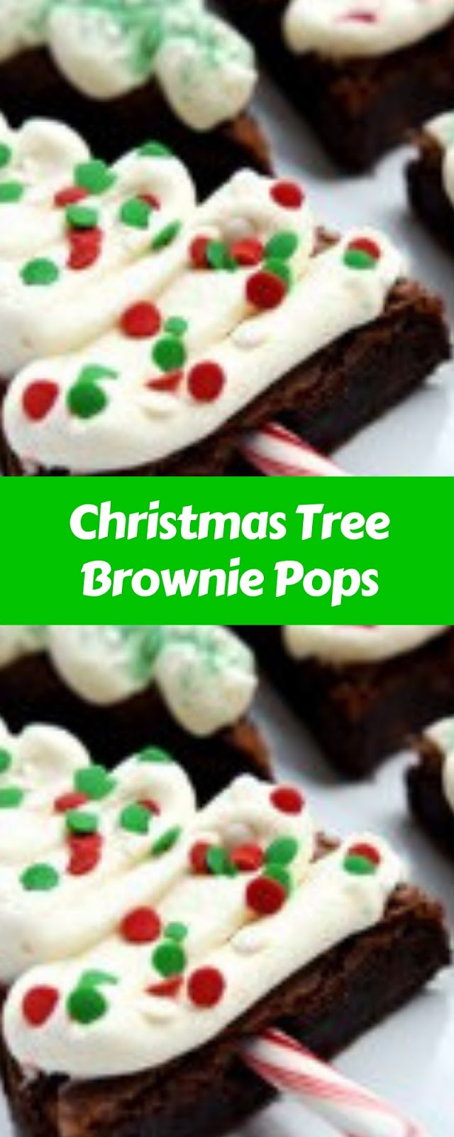 Christmas Tree Brownie Pops