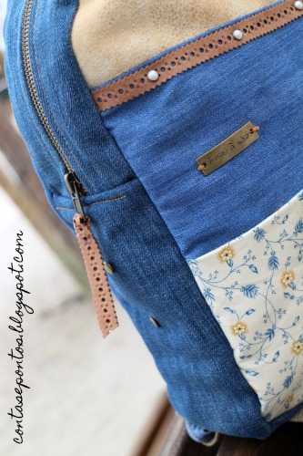 refashion - mochila ganga jeans backpack - recycling