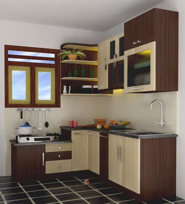 55 iDesain Dapur Mungili Cantik dan Bergaya Modern Untuk 