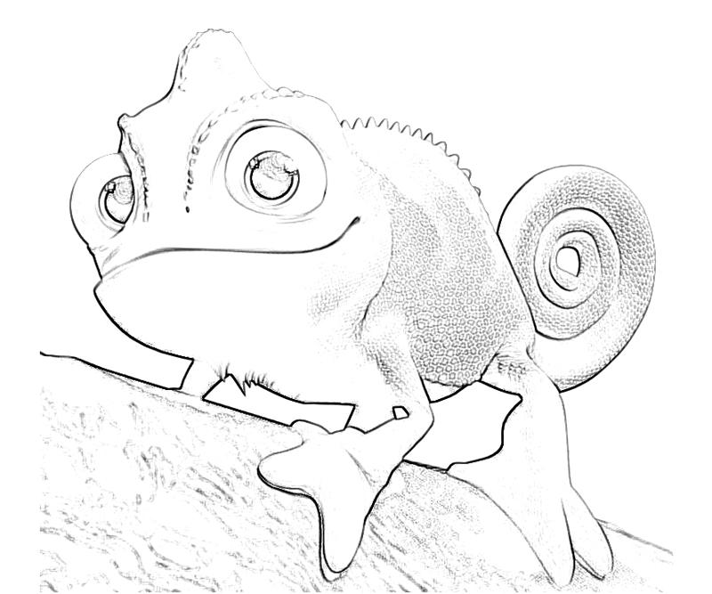 tangled pascal coloring pages - photo #27