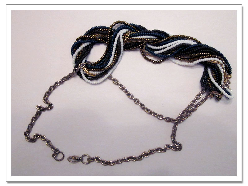 Lula Louise Tutorial Turn a Necklace into a Twisted Bracelet