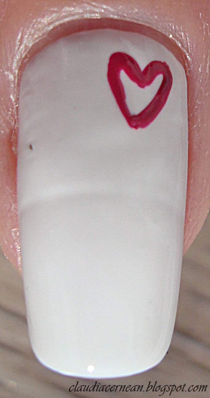 Nails Art Tutorials: Unghii pentru Ziua Indragostitilor - Valentine's