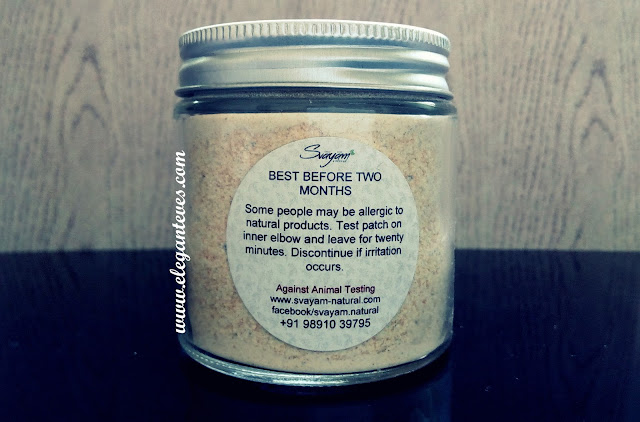 Review of Svayam Natural Almond Oat Face Scrub