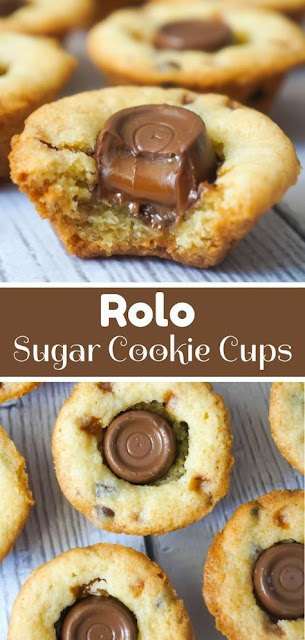 Rolo Sugar Cookie Cups