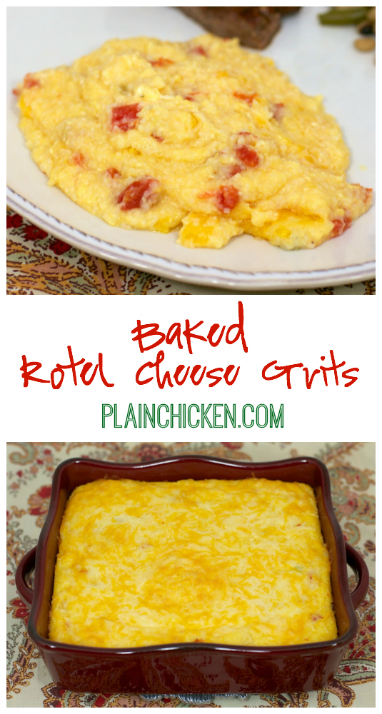 Baked Rotel Cheese Grits Plain Chicken®