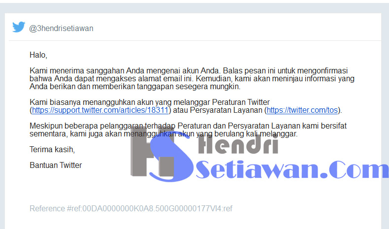 Cara Mengembalikan Akun Twitter Yang Telah Ditangguhkan - Guru Luring