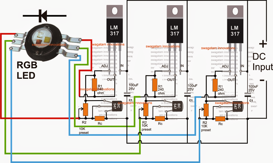 RGB LED Color Mixer Circuit