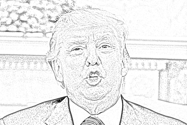 President Donald Trump coloring.filminspector.com