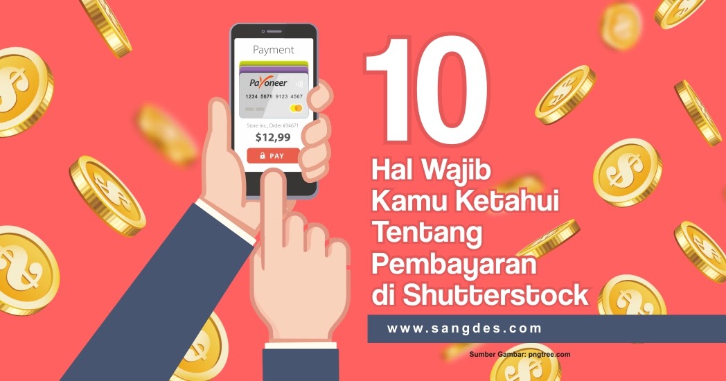 Cara mencairkan uang di shutterstock