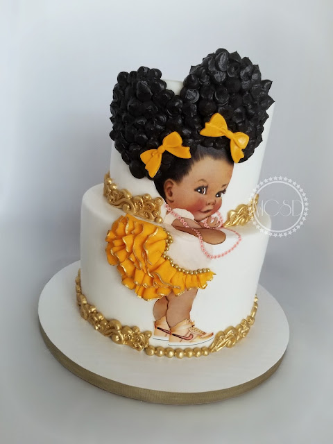 Afro Girl Birthday Cake Afro Girl Birthday Cake