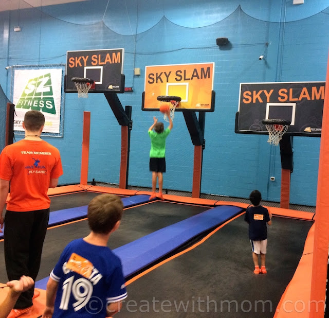 Create With Mom Sky Zone Trampoline Park in Whitby