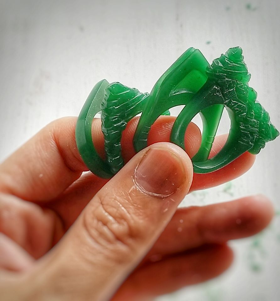 Creative Wax Carving DIY Couple Ring & Jewellery