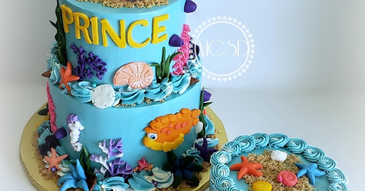 CakesbyZana Splash and Bubbles 1st Birthday Cake