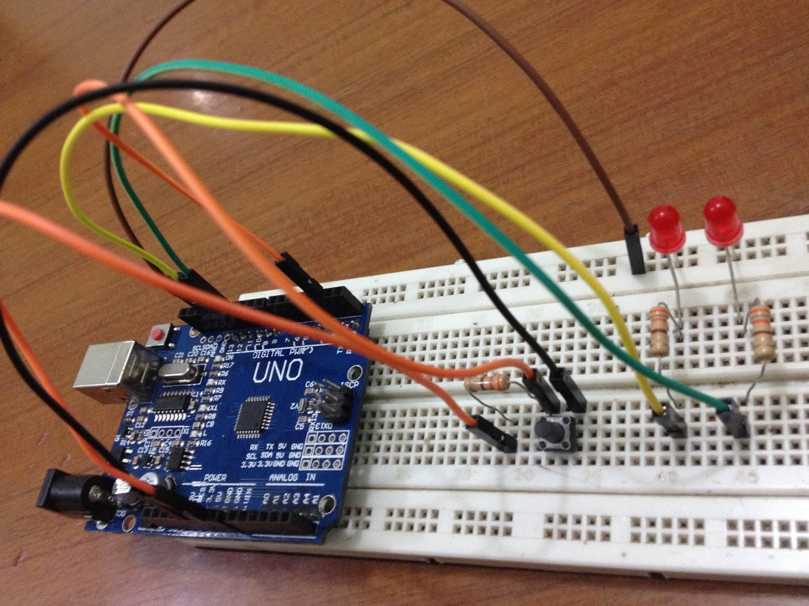 INPUT OUTPUT DIGITAL ARDUINO ~ Mekatronika