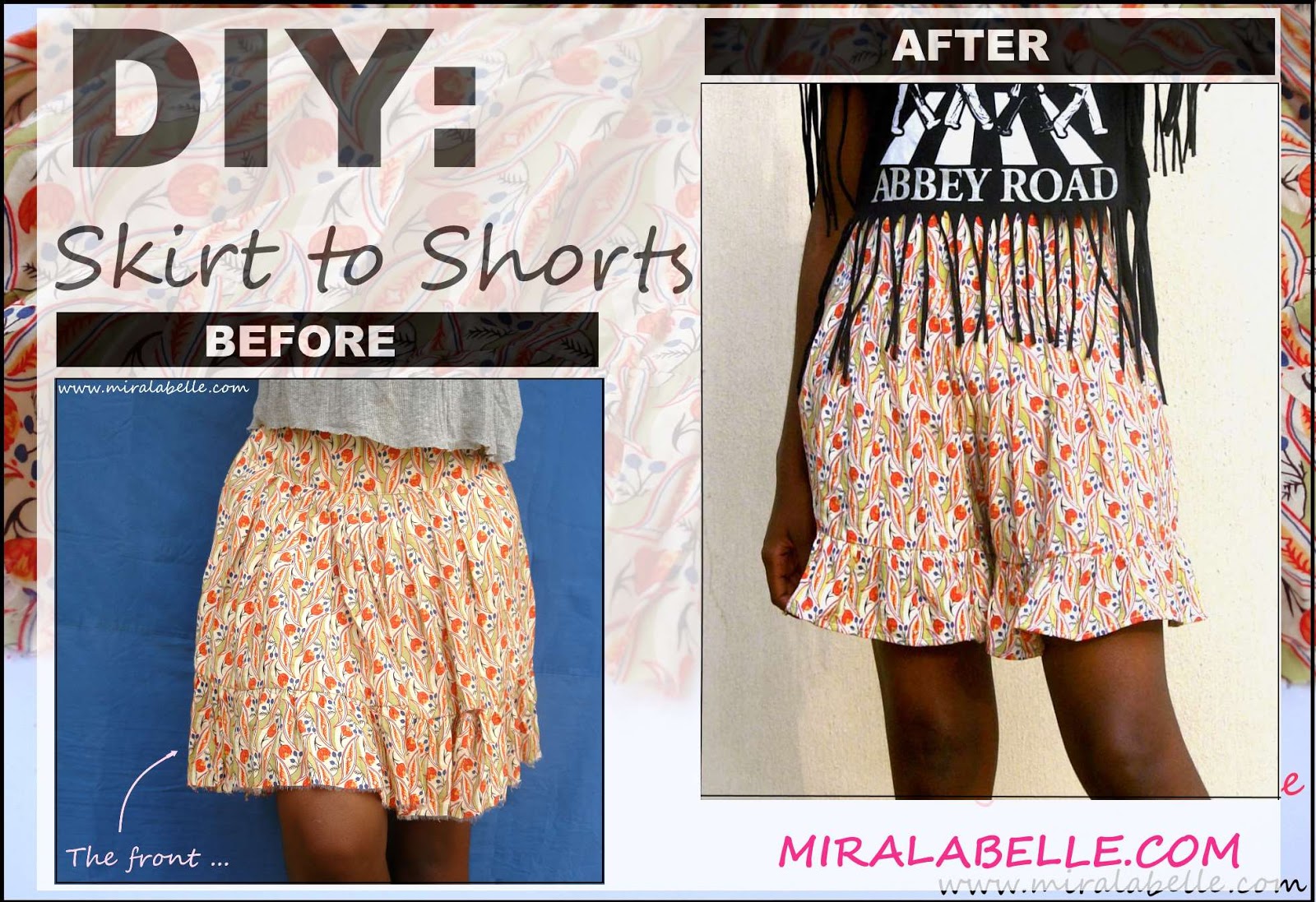 How To Make Shorts Into A Skirt 70