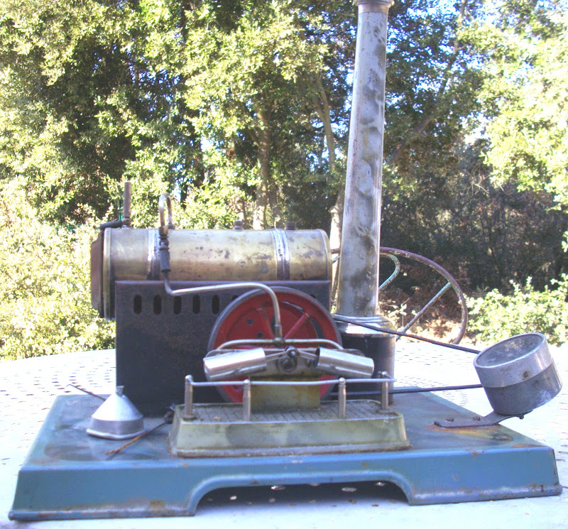 ancien jouet tole GRANDE MACHINE A VAPEUR JC UNIS FRANCE STEAM ENGINE ...