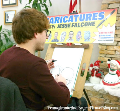 Caricatures by Jesse Falcone in Harrisburg, Pennsylvania 