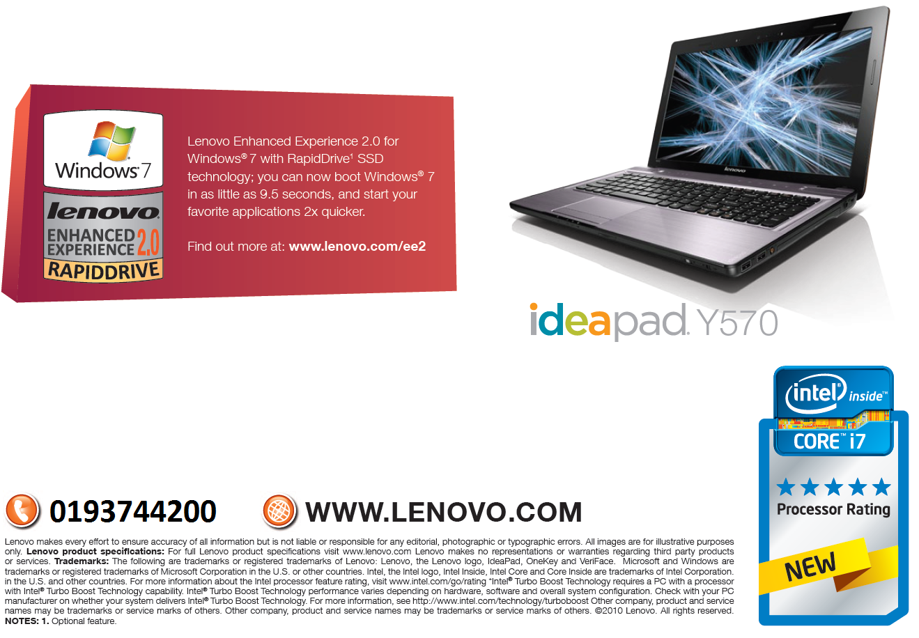 GOLDWORKS: New Lenovo Ideapad Y570 15.6" laptop RM3300