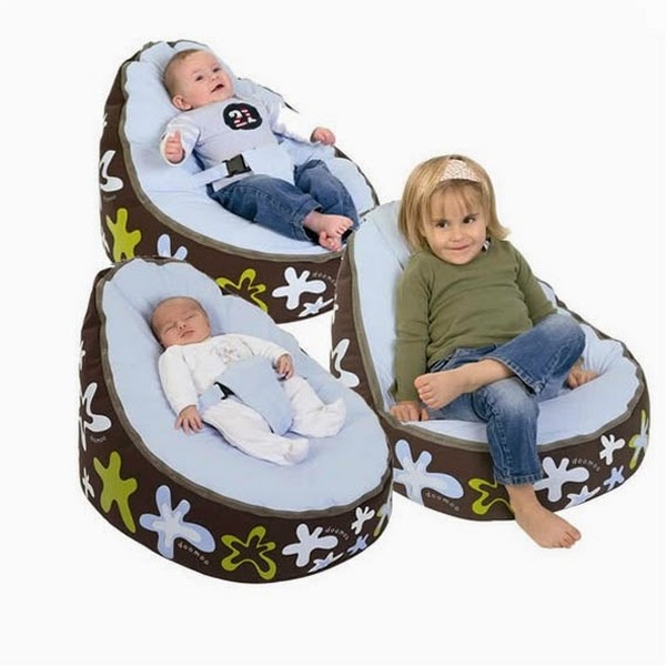 Baby beanbag seat for babies and children