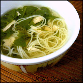 Clear Spinach Chicken Noodle Soup mmskitchenbites