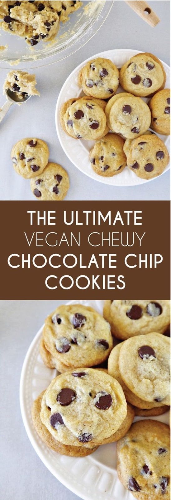 These ultimate chewy chocolate chip cookies are sure to be a hit with your friends and family! They are easy, delicious, and vegan-friendly!