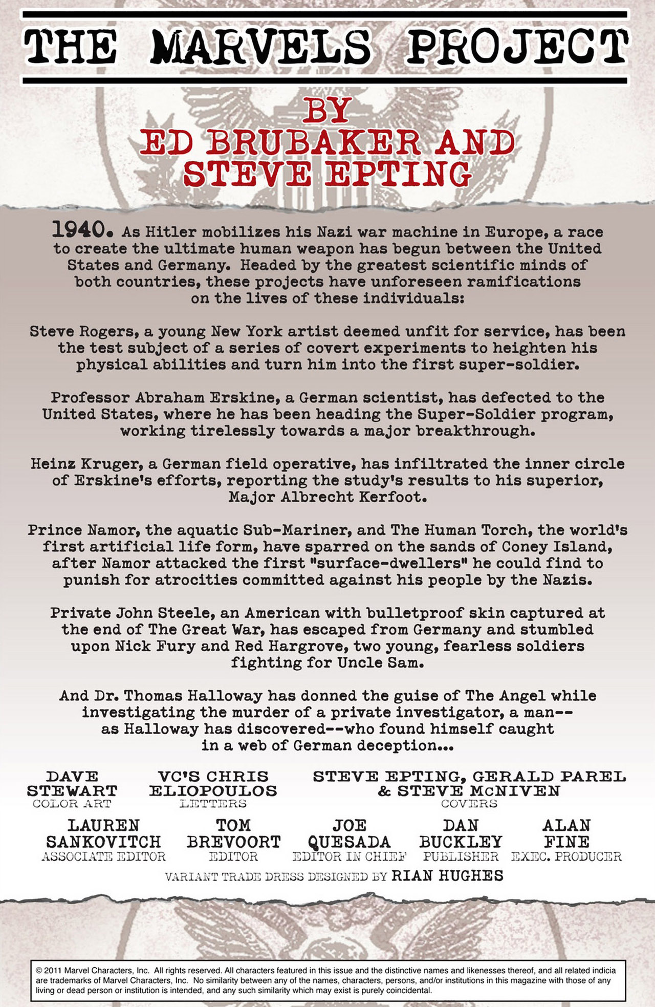 Read online The Marvels Project comic -  Issue #5 - 2