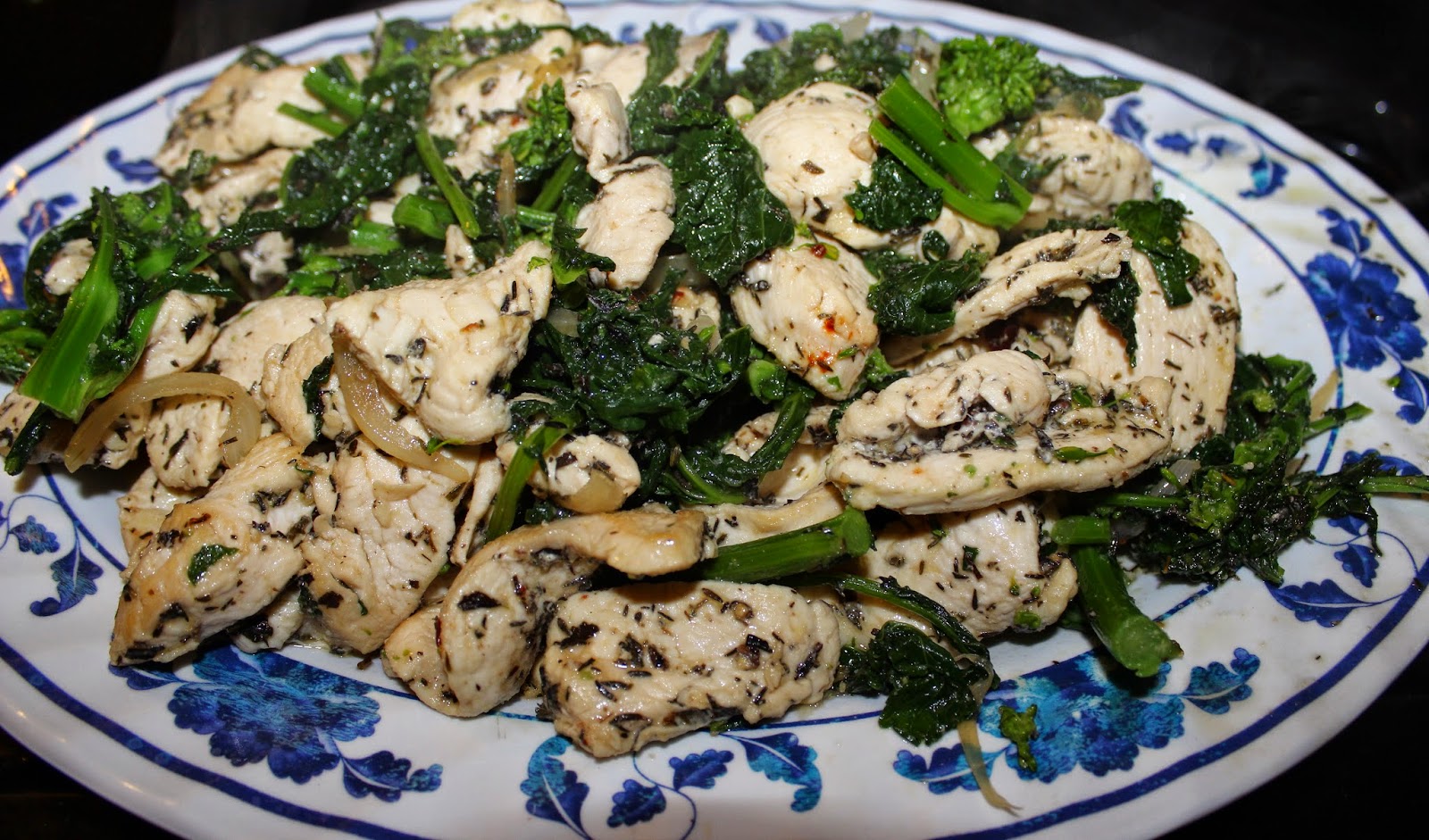 Late Night Sauteed Broccoli Rabe and Chicken CIO Recipes
