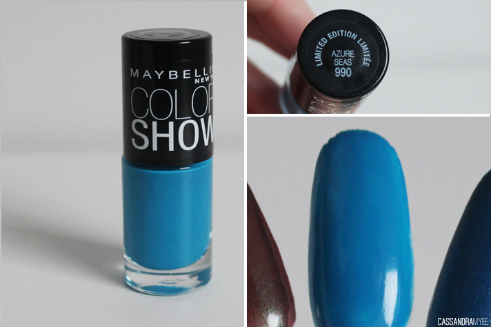 MAYBELLINE // Color Show Nail Polishes - Azure Seas - cassandramyee