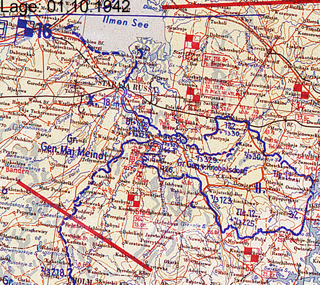 Демянский котел карта боевых действий