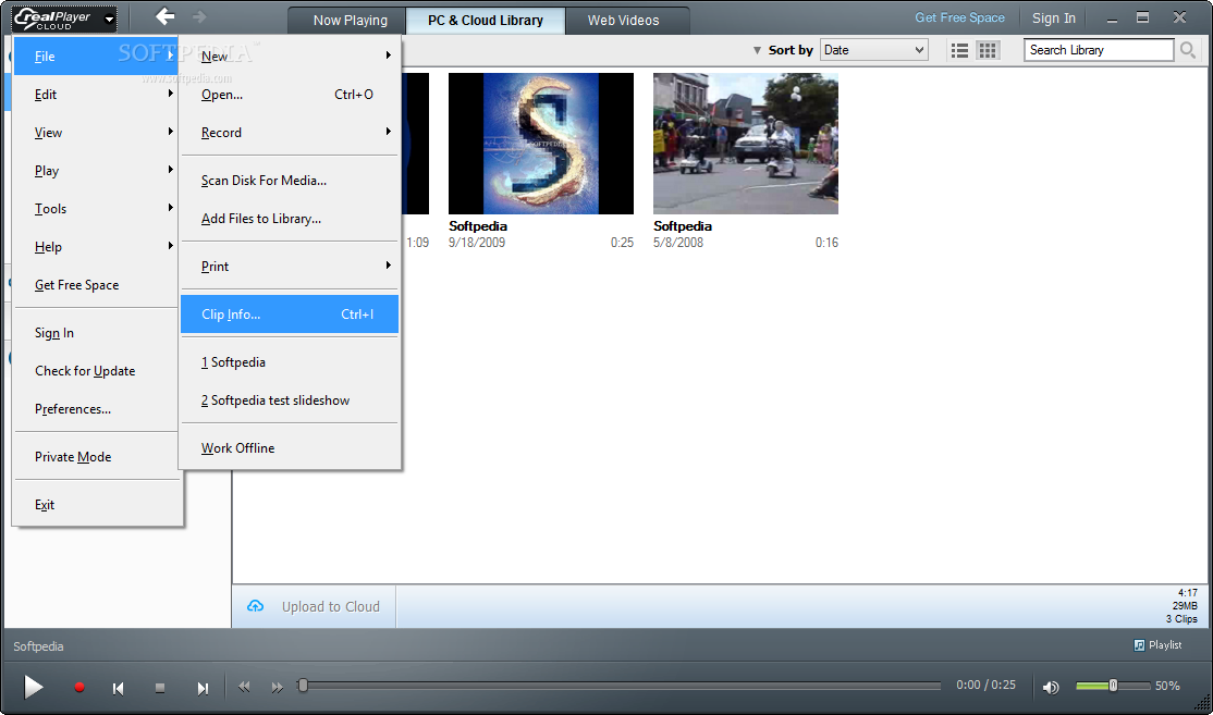 realplayer cloud download youtube videos