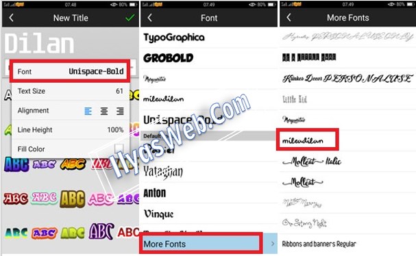 3000+ Fonts Picsay Pro Lengkap Gratis Siap Download dan