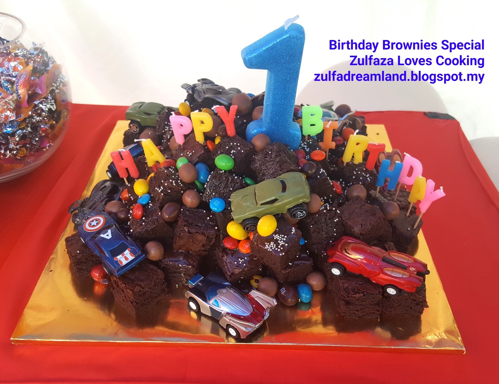 ZULFAZA LOVES COOKING Birthday Brownies