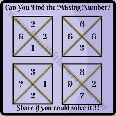 Cool Picture Missing Number Mathematical Brain Teaser for Adults