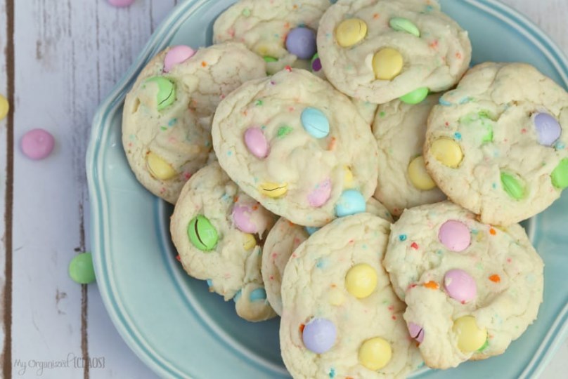 Funfetti Cake Mix Cookies dessert easter