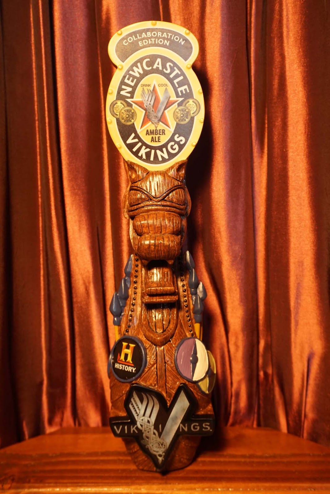 Tap Handle 683 Newcastle Vikings Amber Ale