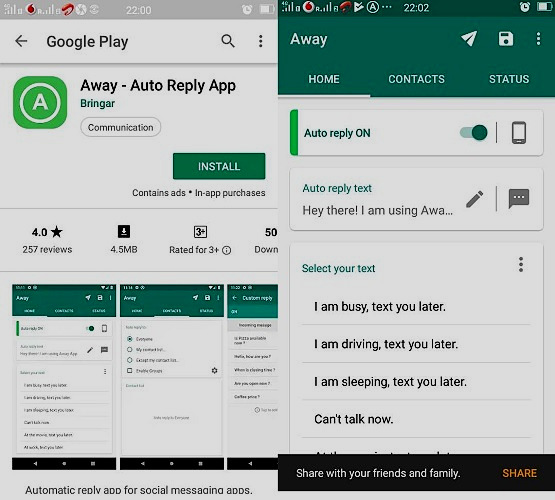 افضل 3 تطبيقات لتشغيل الرد التلقائي علي واتساب وماسنجر افضل 3 تطبيقات لتشغيل الرد التلقائي علي واتساب وماسنجر