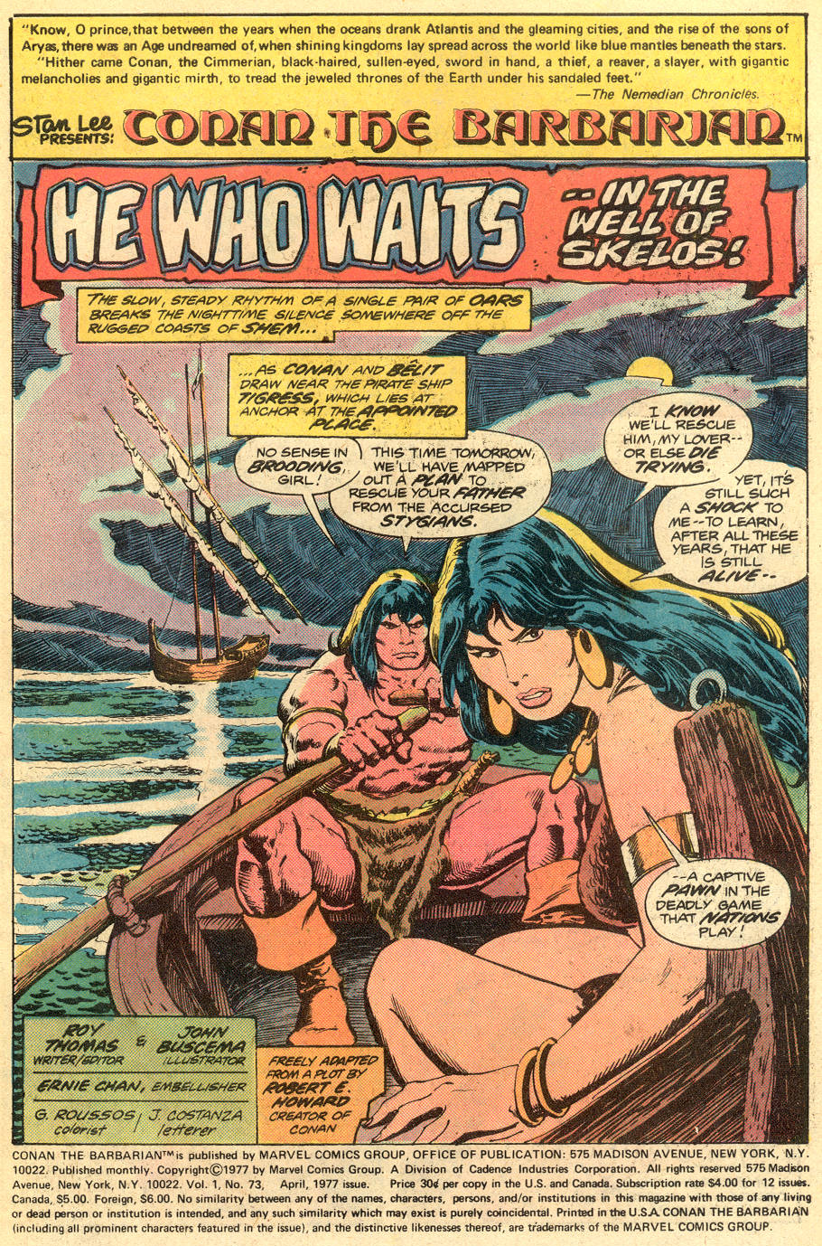 Read online Conan the Barbarian (1970) comic -  Issue #73 - 2