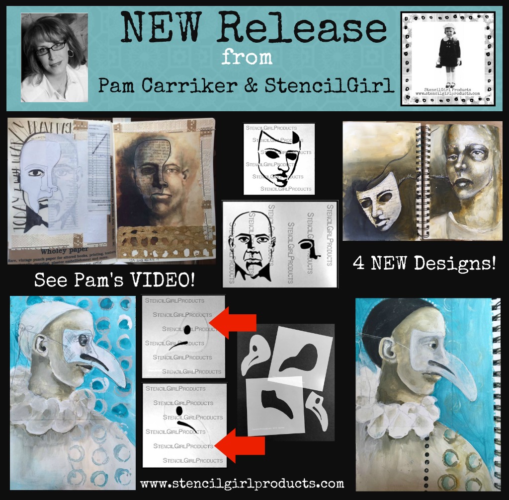 StencilGirl Talk NEW Stencil Release from Pam Carriker and StencilGirl
