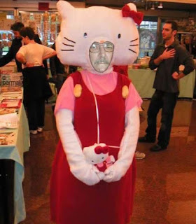 Hello Kitty weird man Halloween costume