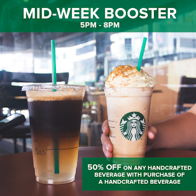Starbucks 2nd Beverage 50% Discount Promo