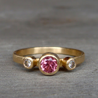 pink sapphire ring