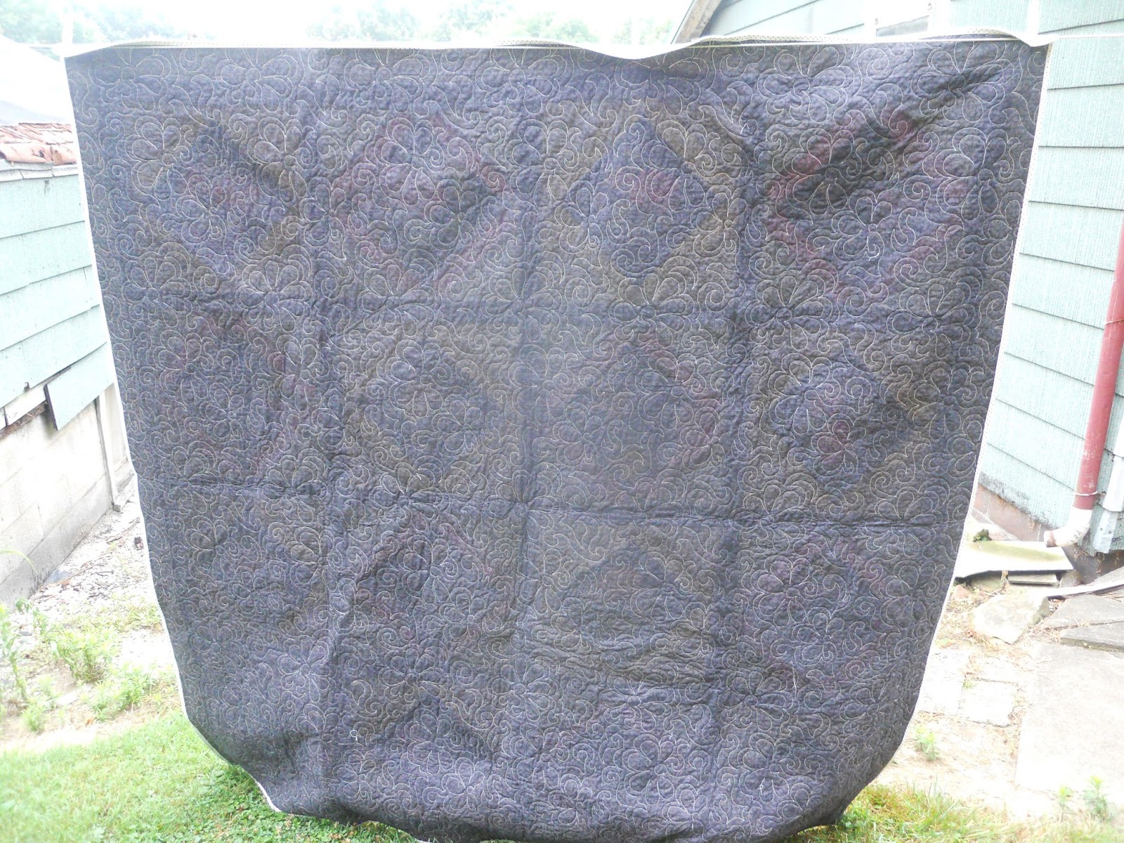 Kathy's Quilting Blog Customer's Pink/Yellow Quilt Complete